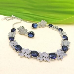 Blue with AD Necklace