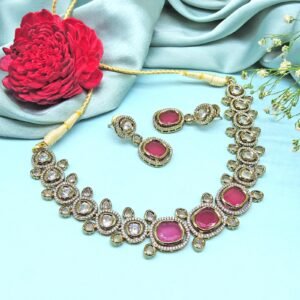Victorian base with Kundan Necklace set