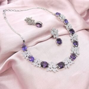 Purple with AD Necklace