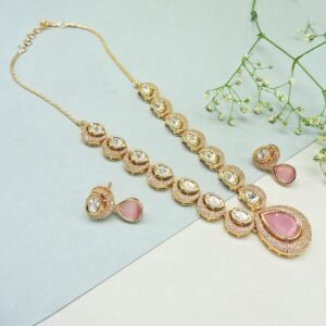 Kundan with AD Necklace