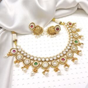 Regal heritage kundan pearl set