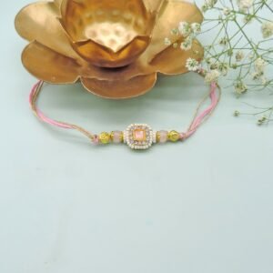Blush Pearl Beaded Rakhi