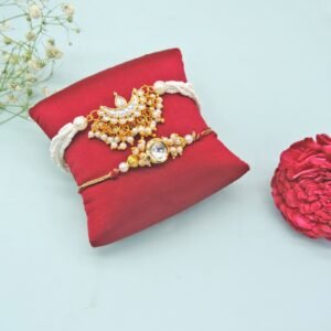 Pearl Moon Bhaiya Bhabhi Rakhi Set