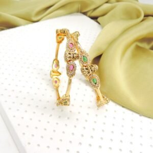 Regal Stone-Studded Adjustable Bangles