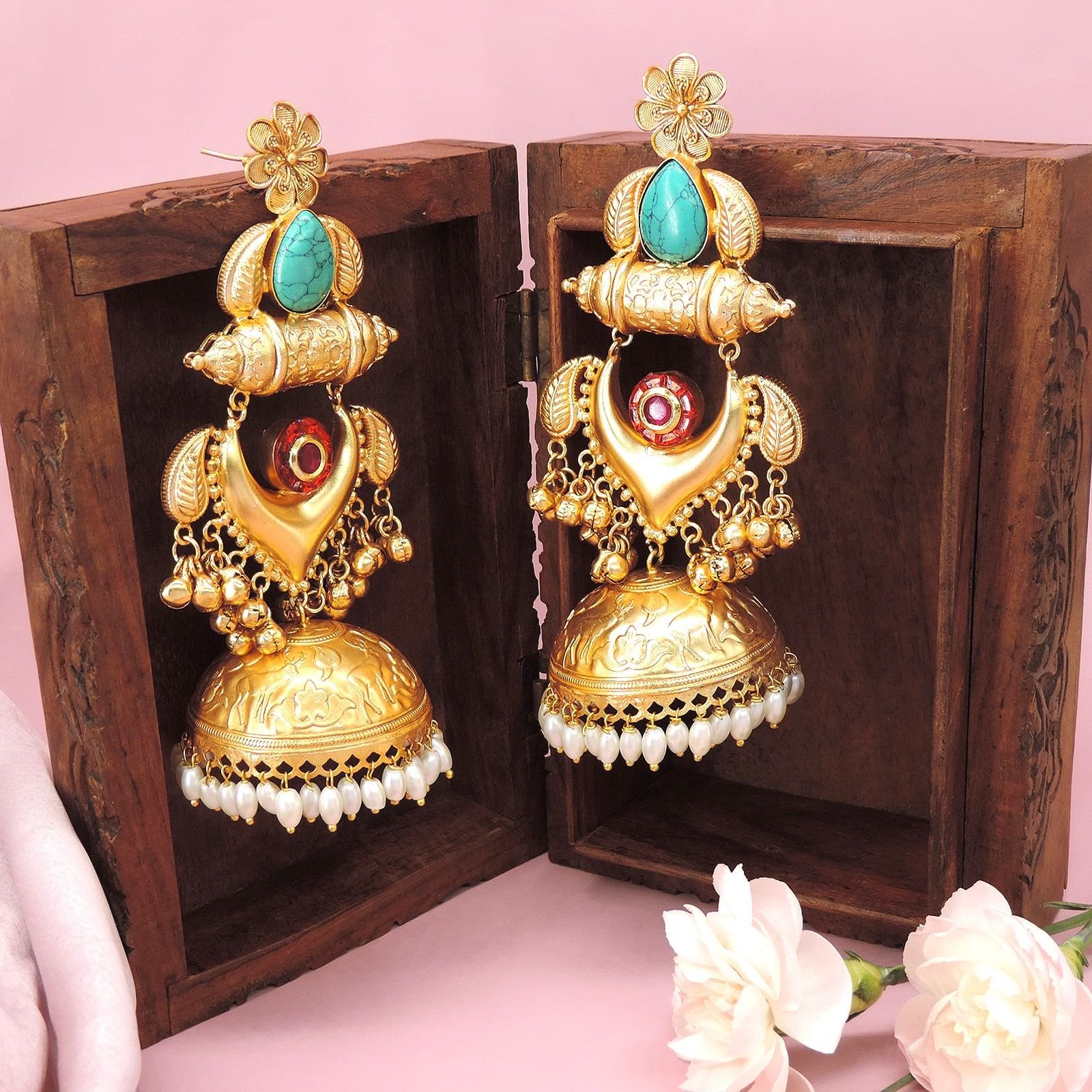 Traditional Gold Plated Jhumkas