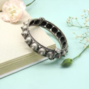 Oxidised Dome Studded Bangle